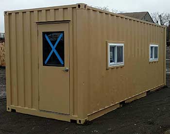 Used 20ft Container Repainted with Added  Windows & Doors