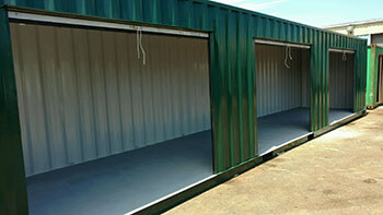 Shipping Containers Modified with Roll Up Doors