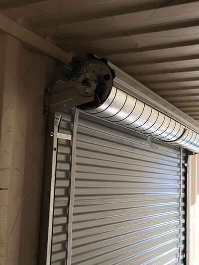 Roll up doors for easy access